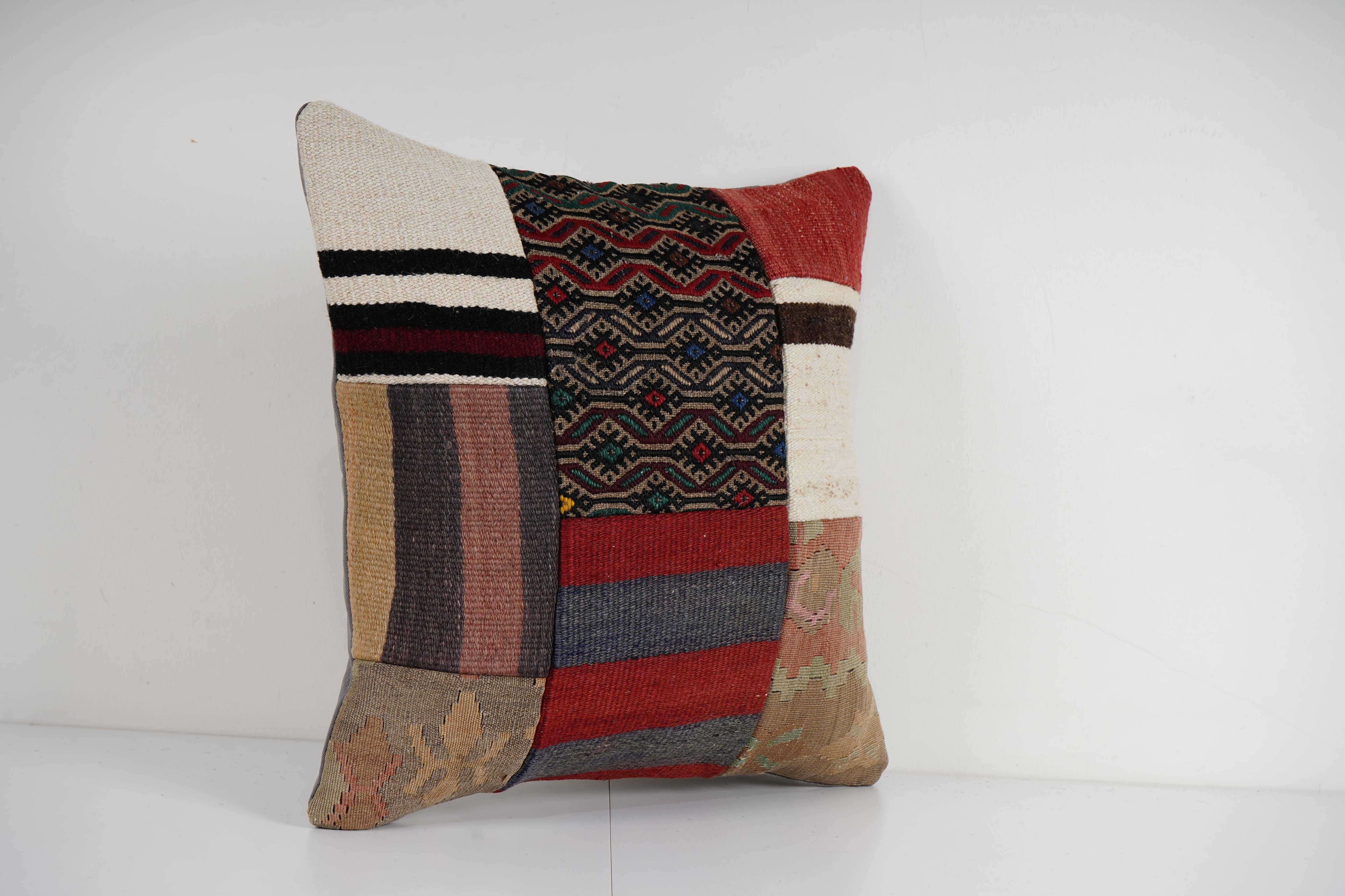 Kilim Patchwork Pillow Cover | 20'' x 20''