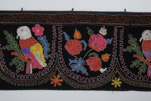 Parrot Suzani Table Runner | 1'7'' x 12'4''