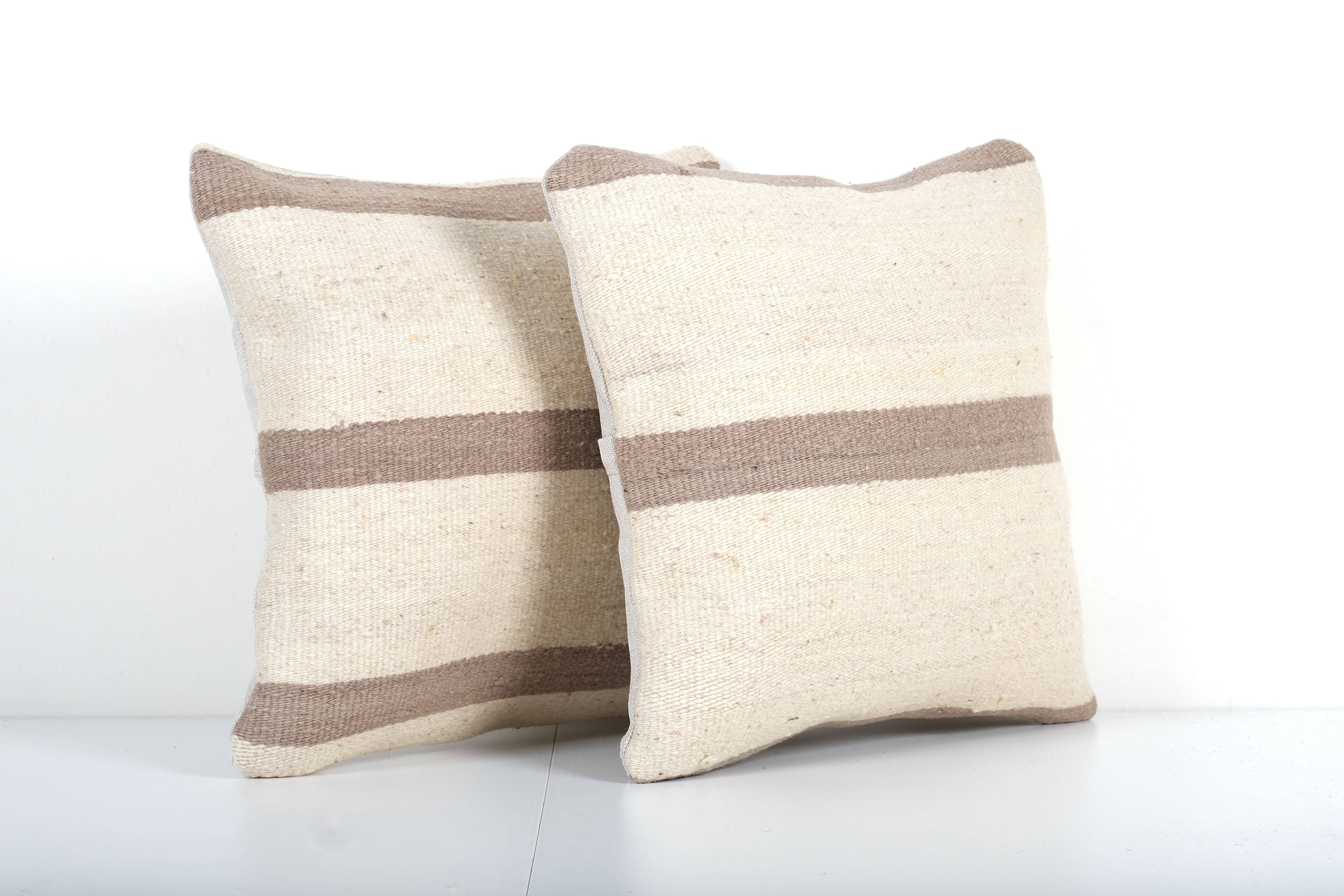 Kilim Pillow Cover Set of 2 | 16'' x 16''