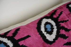 Silk Ikat Velvet Pillow Cover | 16'' x 24''