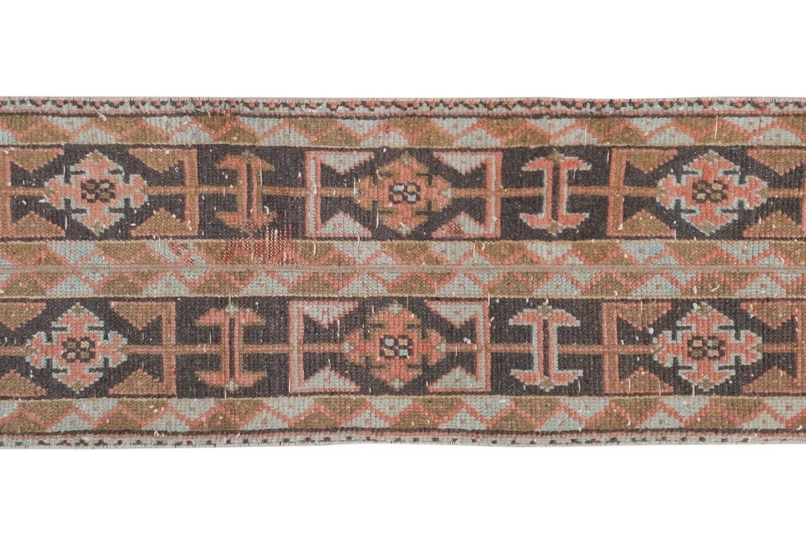 Vintage Turkish Runner Rug 1'7'' x 9'7''