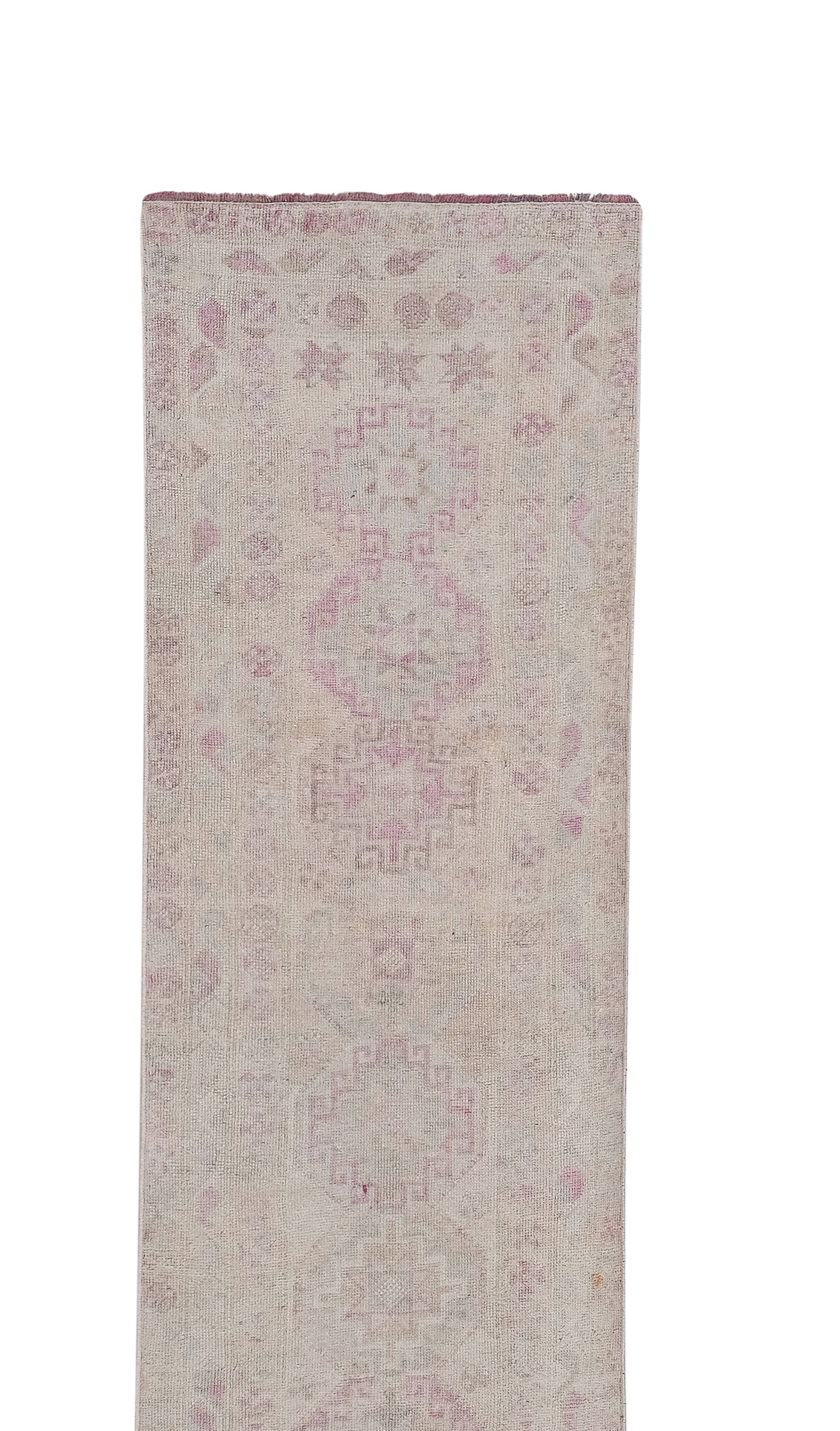 Vintage Oushak Runner 3' x 14'5''