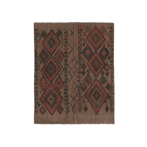 Vintage Turkish Kilim Rug 5'3'' x 6'1''