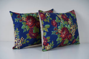Uzbek Roller Printed Pillow Cover Set of 2 | 16'' x 22''