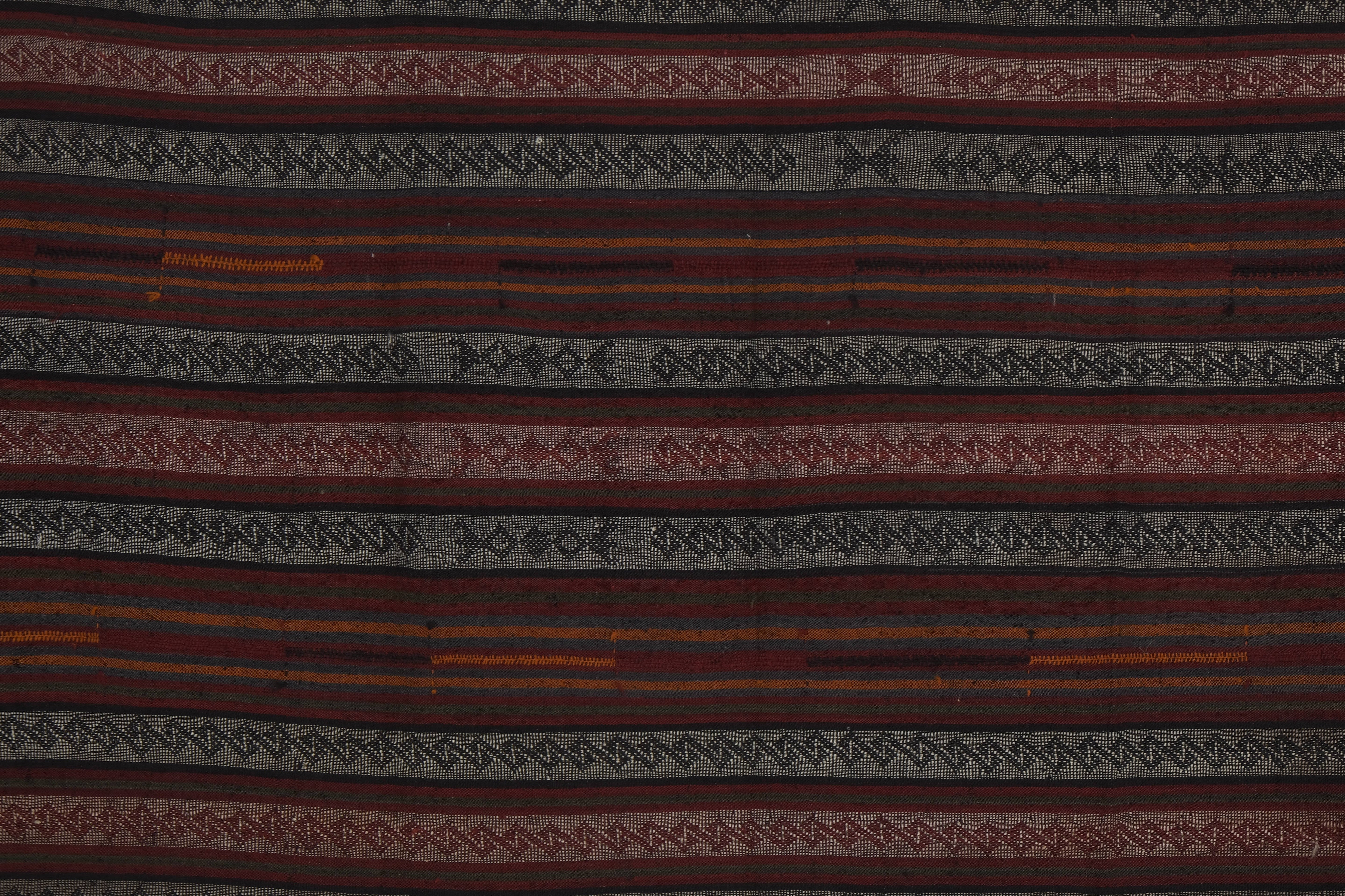 Vintage Turkish Kilim Rug 4'4'' x 13'