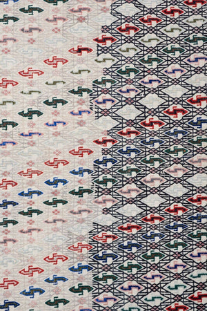 Hand-Embroidered Vintage Textile 5'9'' x 7'10''