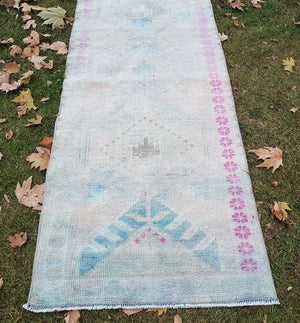 Vintage Herki Runner Rug 2'7'' x 13'1''