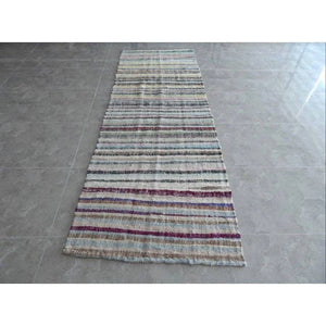 Vintage Turkish Kilim Rug 3'10'' x 10'9''