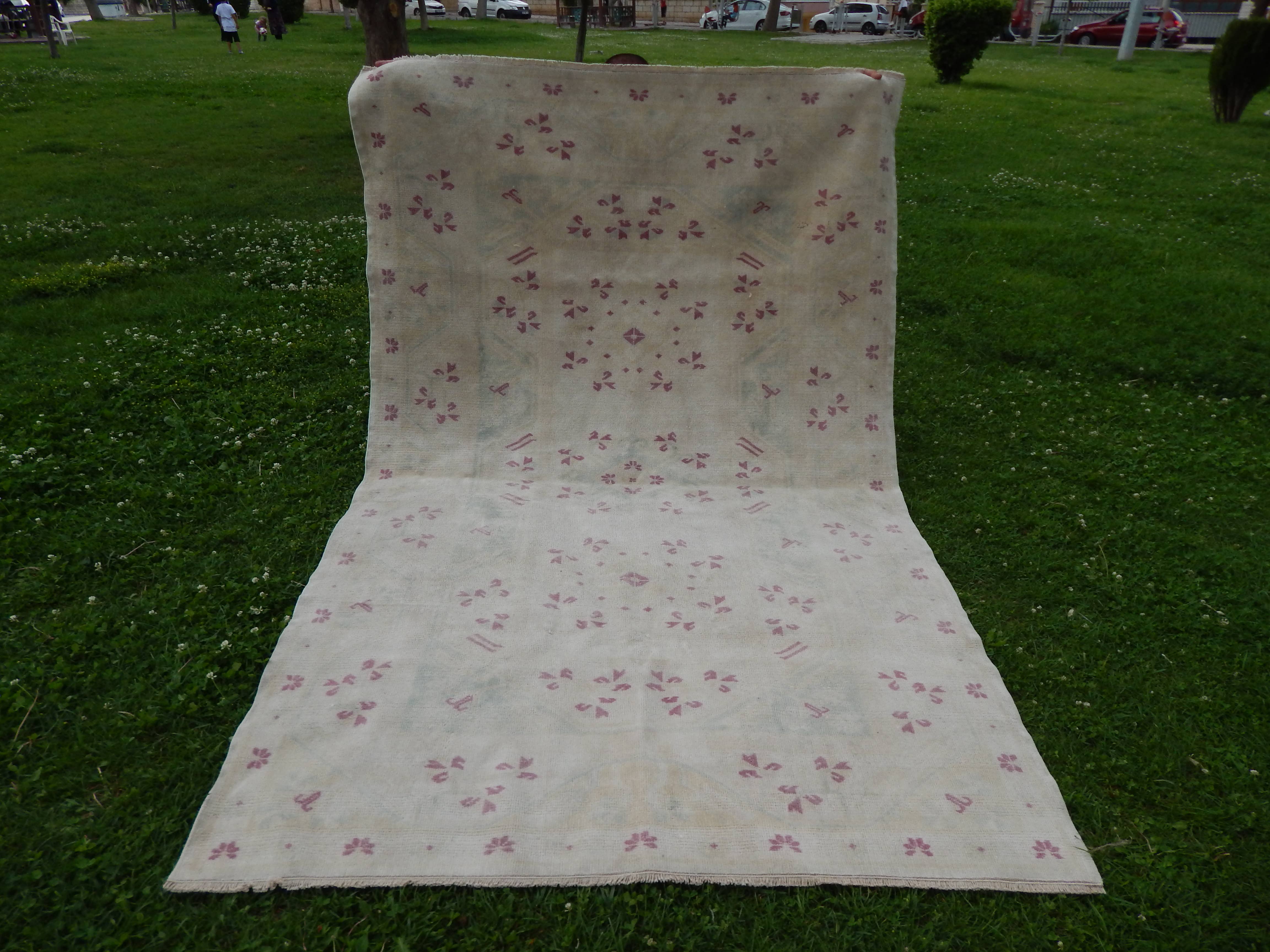 Vintage Oushak Rug 5'1'' x 7'10''