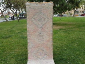 Vintage Turkish Herki Oushak Runner 2'6'' x 11'9''