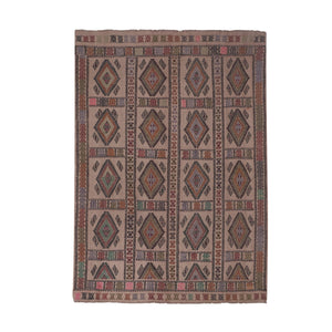 Vintage Turkish Anatolian Kilim Rug 5'3'' x 7'5''