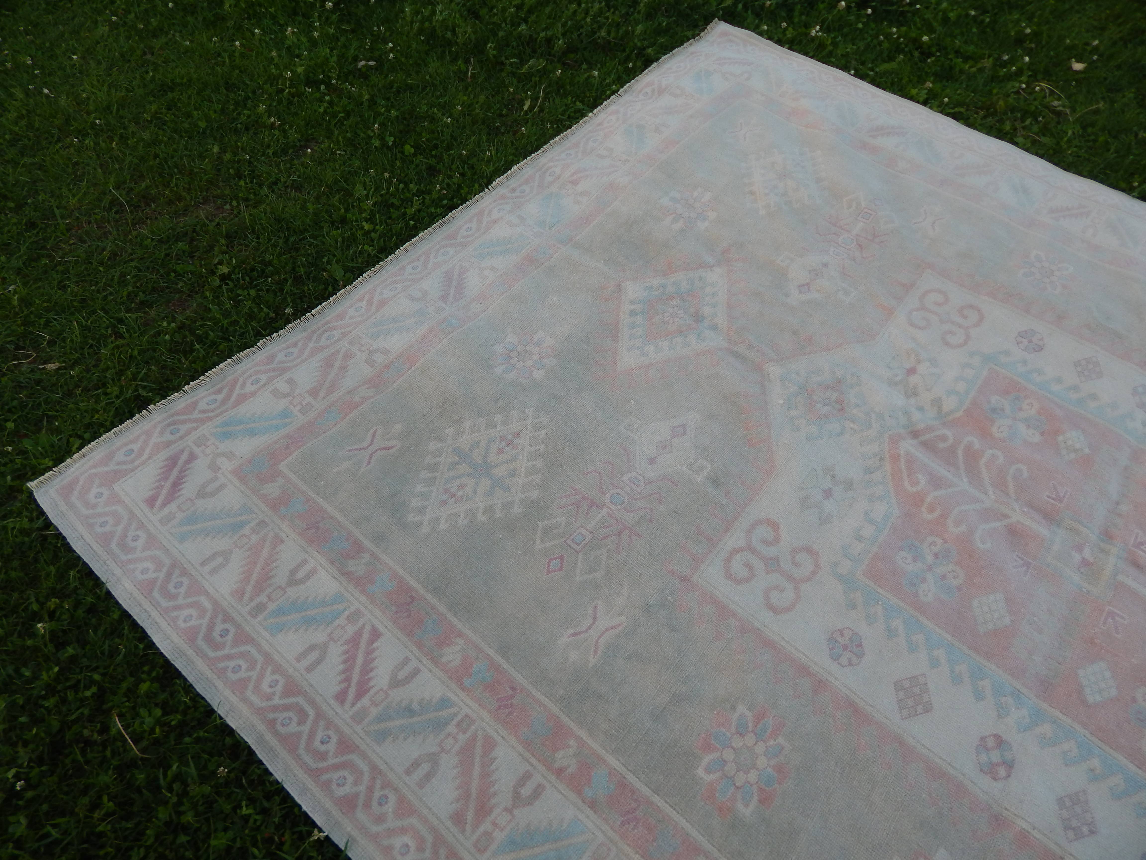 Vintage Kars Oushak Rug 6'10'' x 8'9''