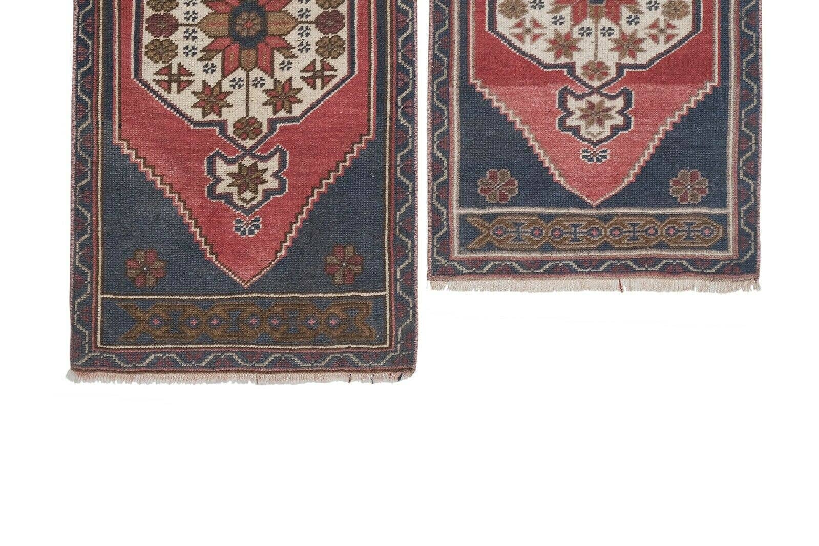Vintage Turkish Yastik Rugs Set of 2 | 22'' x 38''