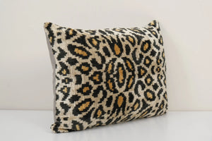 Silk Ikat Velvet Pillow Cover | 16'' x 24''