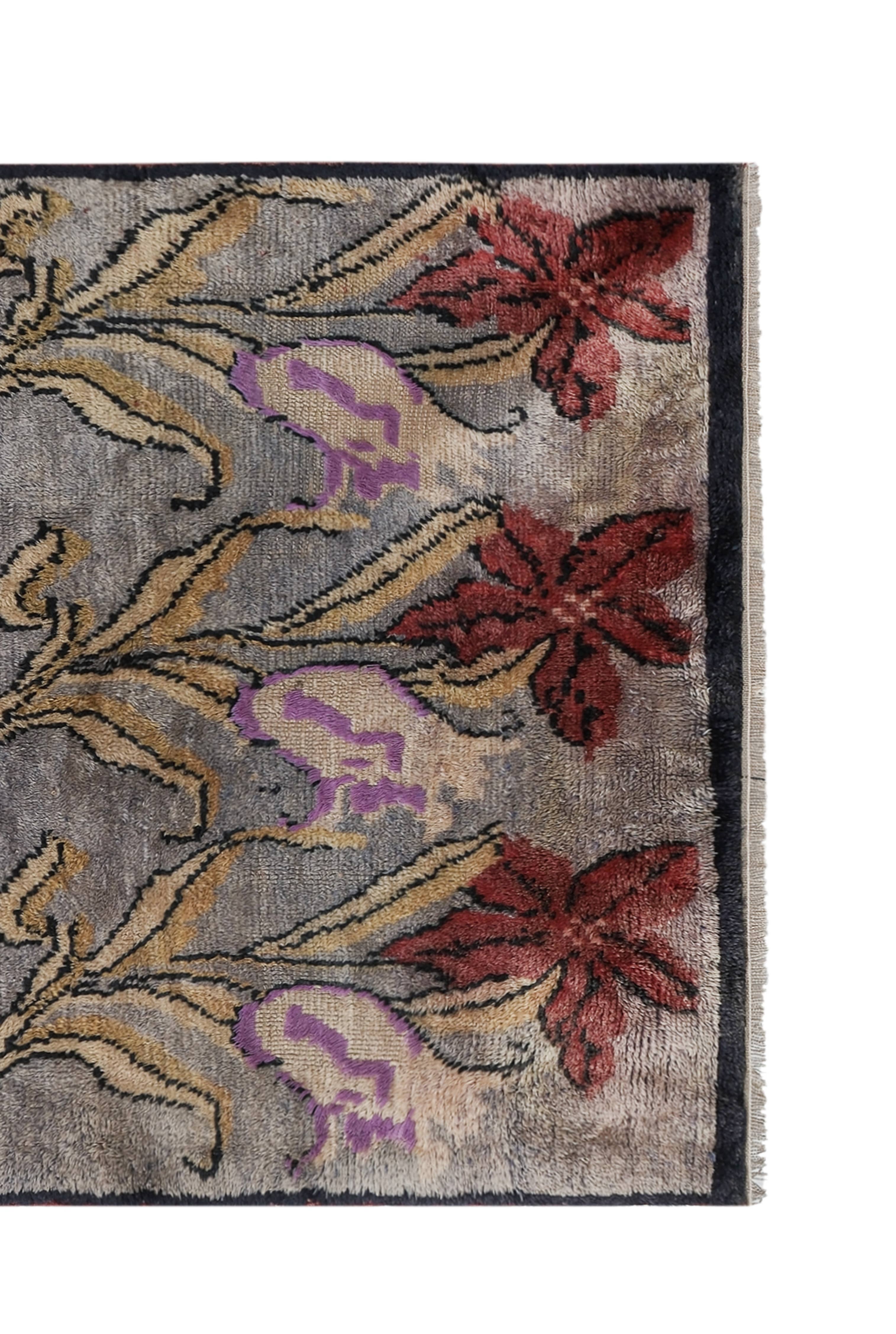 Vintage Turkish Tulu Rug 3'8'' x 5'7''