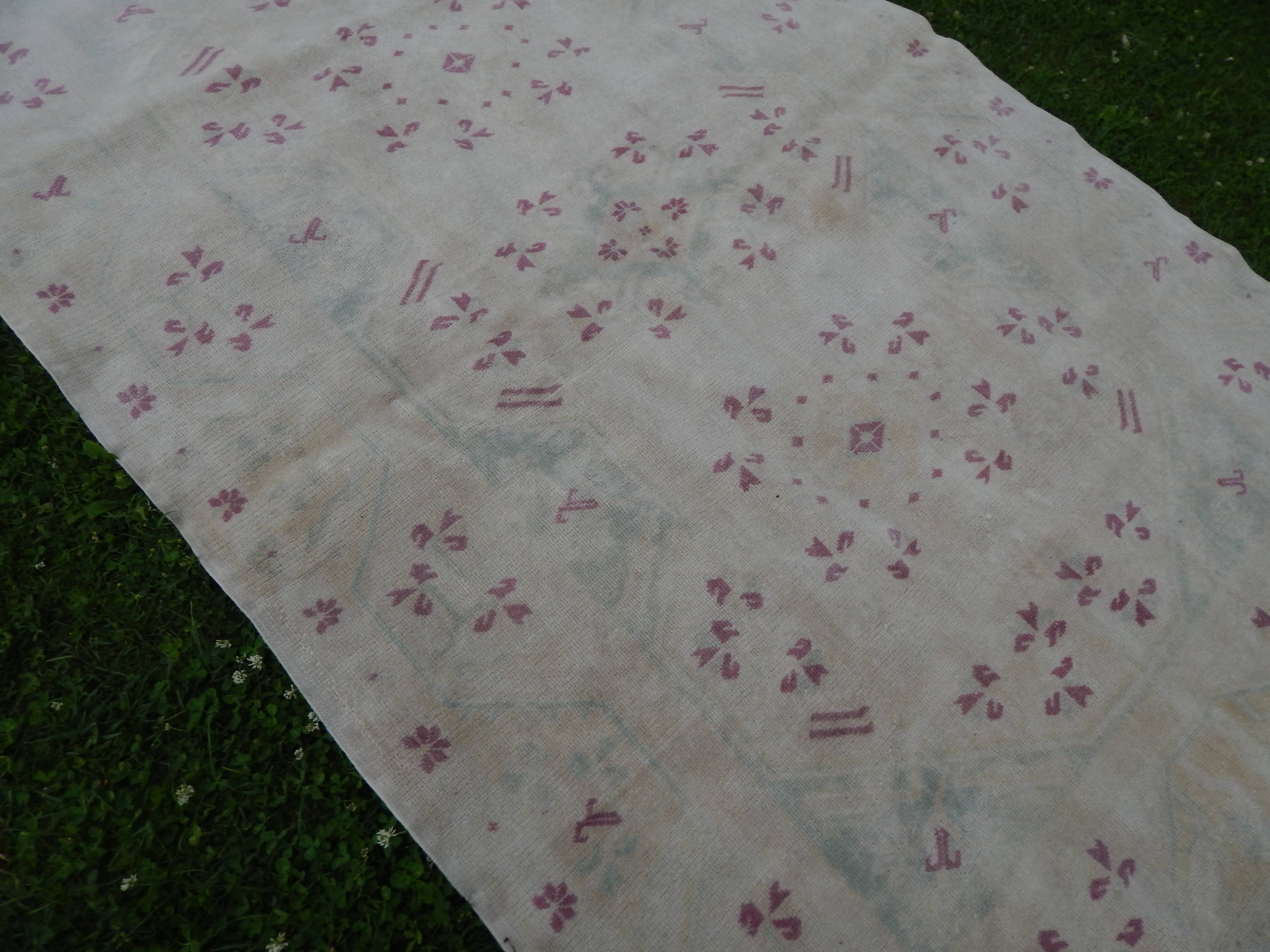 Vintage Oushak Rug 5'1'' x 7'10''