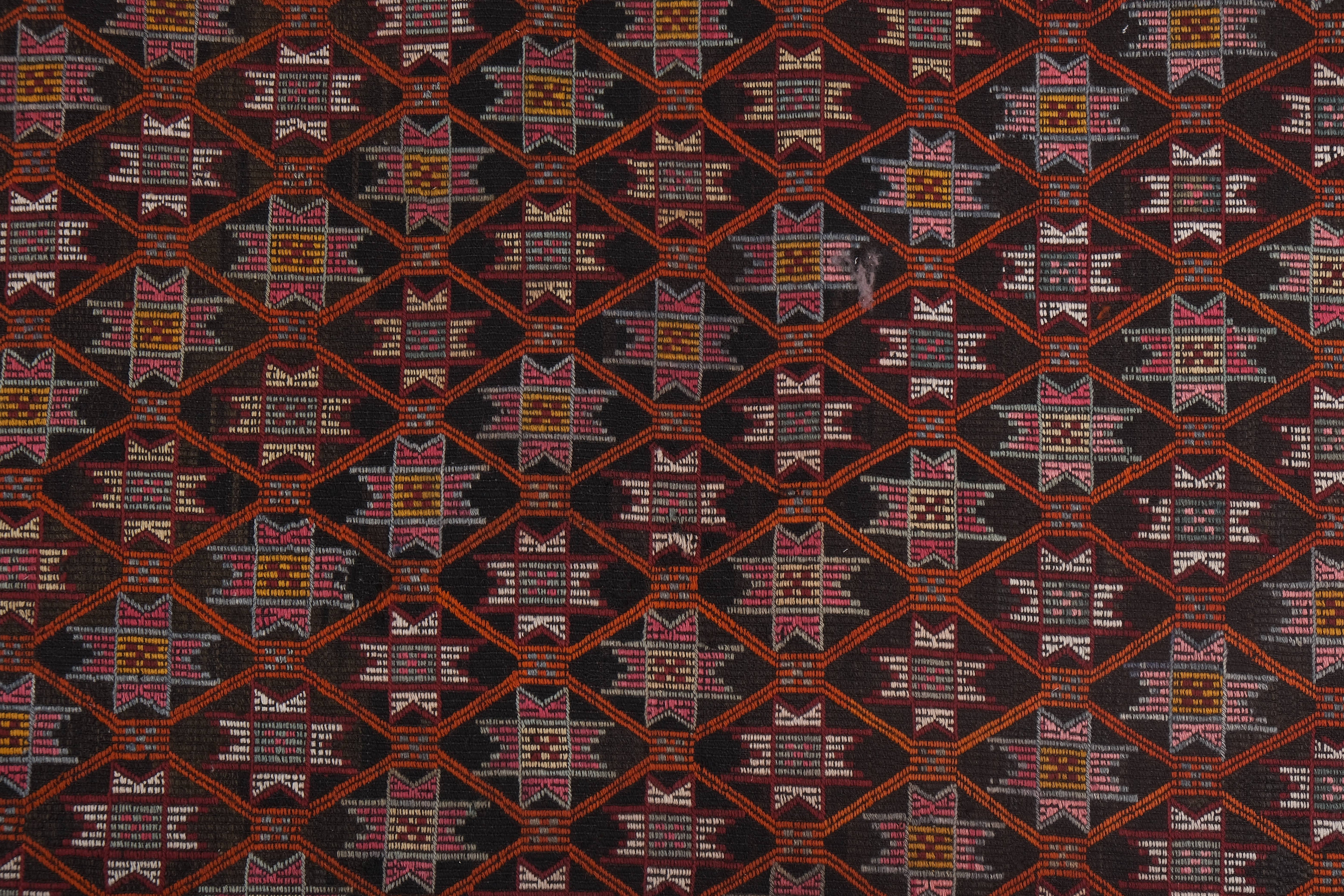 Vintage Turkish Jajim Rug 5'2'' x 8'9''