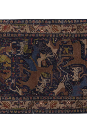 Vintage Caucasian Rug 36'' x 56''