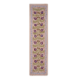 Hand-Embroidered Suzani Runner 1'9'' x 6'3''