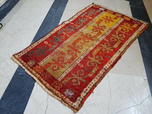 Vintage Anatolian Yastik Rug 22'' x 37''