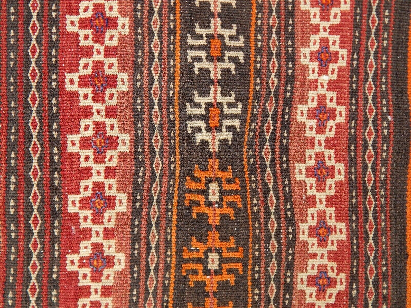 Vintage Turkish Kilim Rug 4'3'' x 9'8''