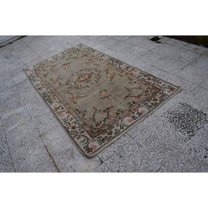 Vintage Oushak Rug 3'9'' x 6'10''