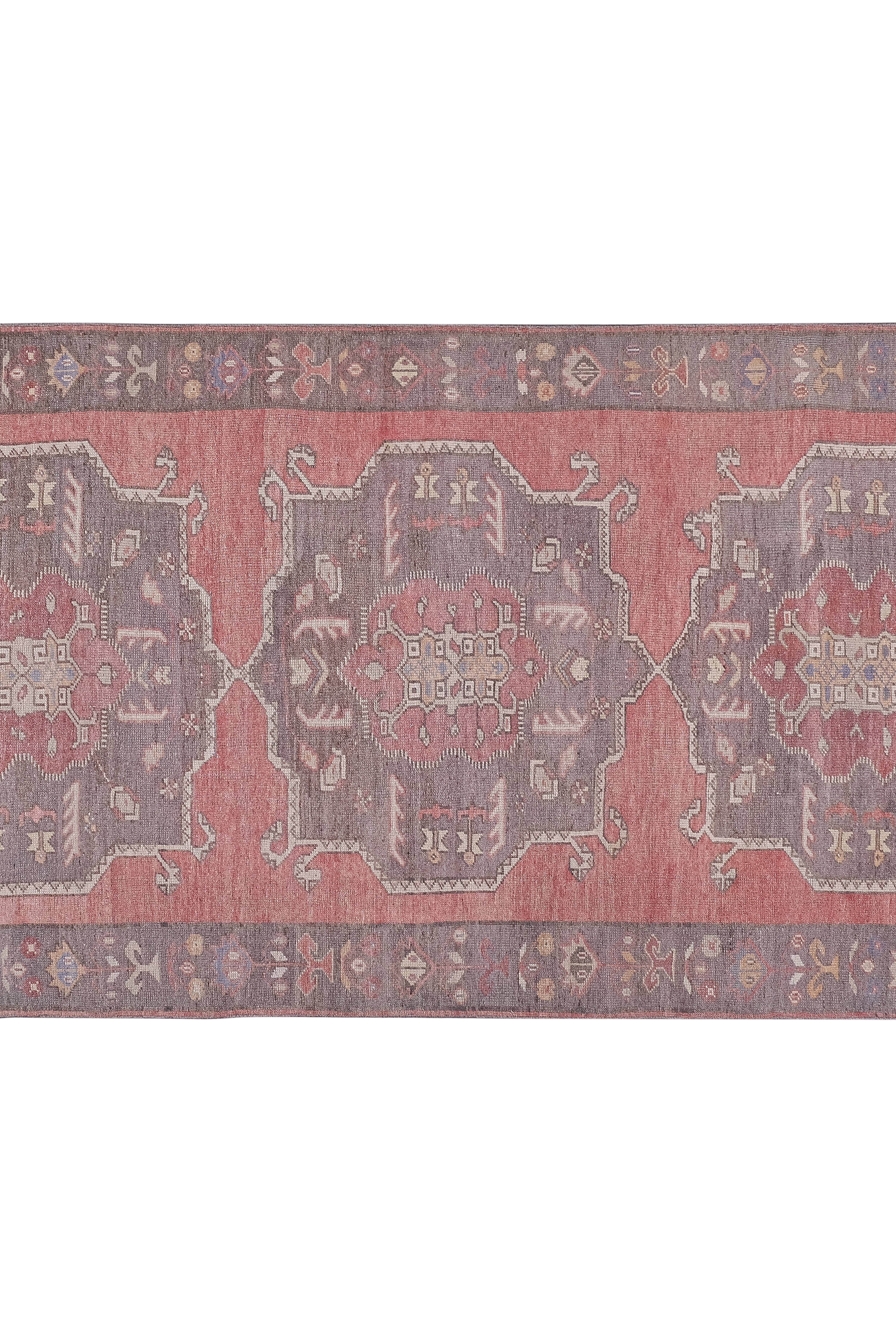 Vintage Turkish Karapinar Rug 4'9'' x 11'1''