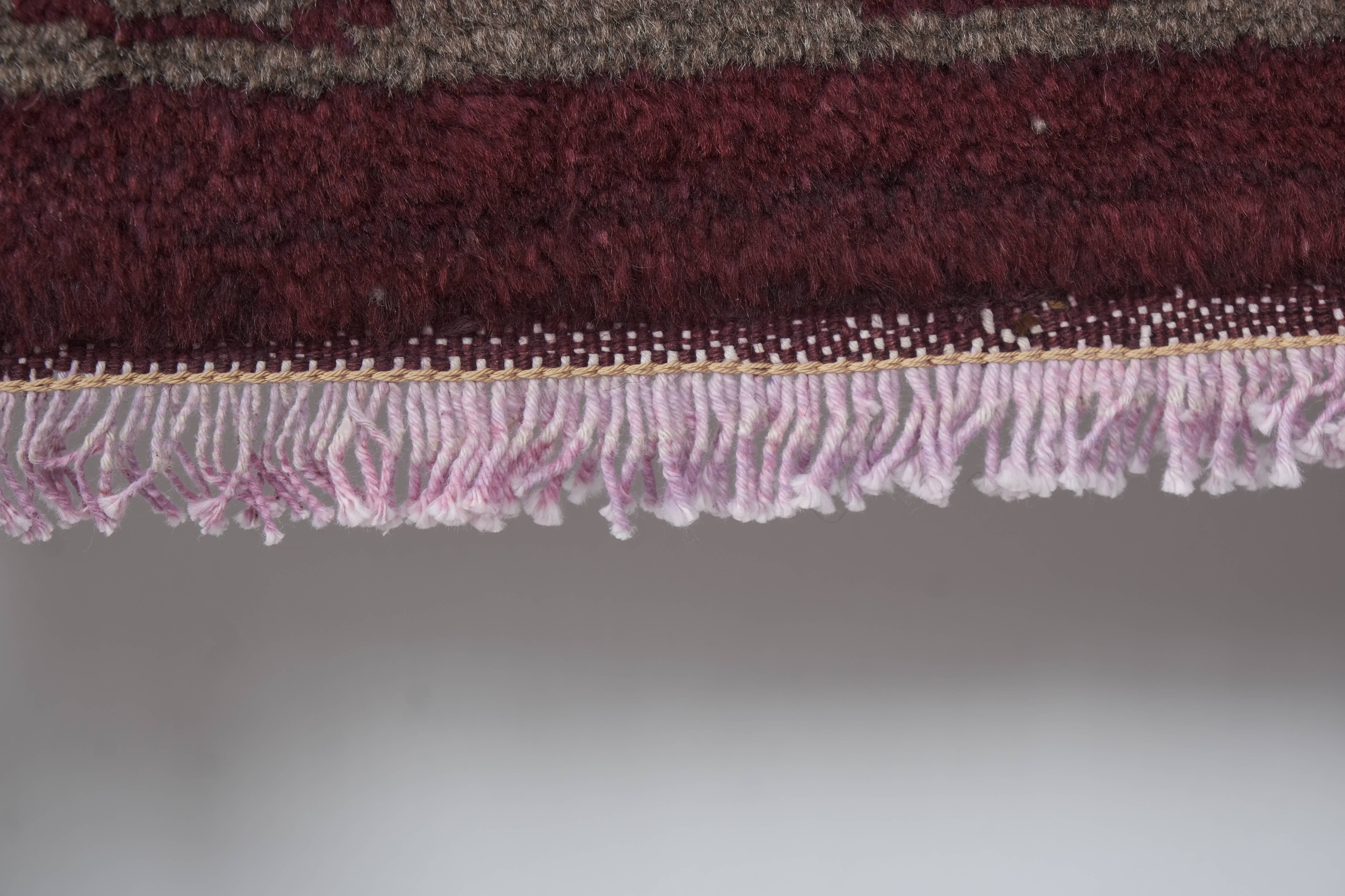 Vintage Turkish Shaggy Rug 3'3'' x 6'5''