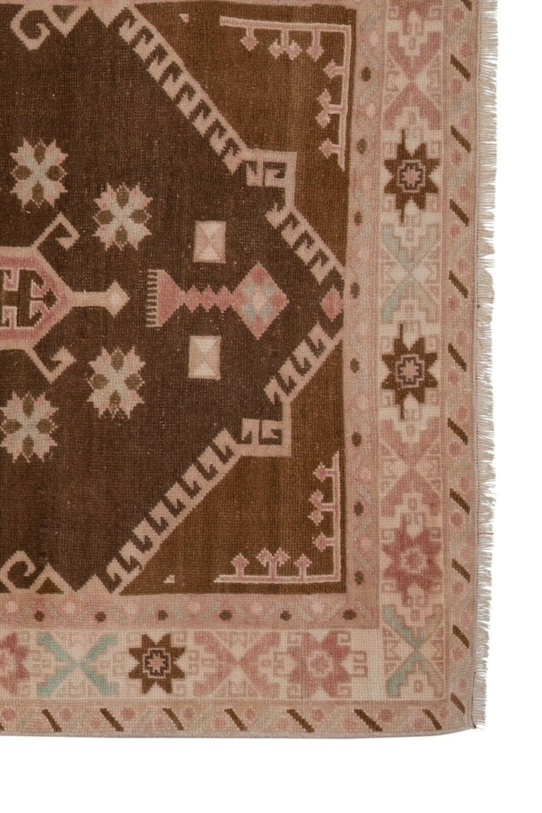Vintage Turkish Anatolian Runner Rug 4'5'' x 9'8''