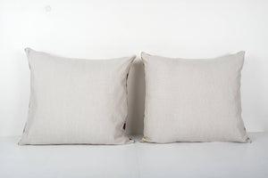 Silk Ikat Velvet Pillow Cover Set of 2 | 25'' x 26''