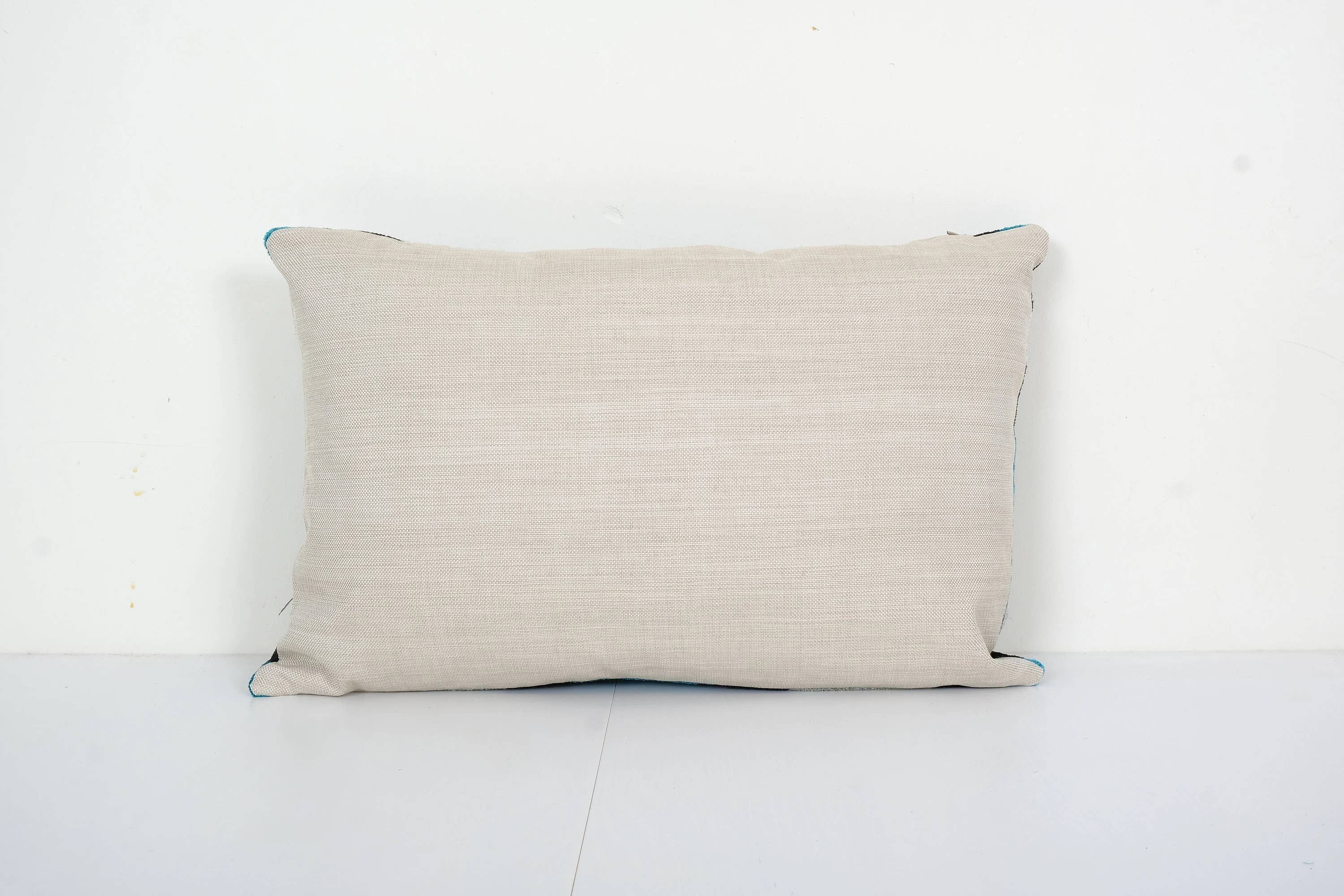 Silk Ikat Velvet Pillow Cover | 16'' x 24''