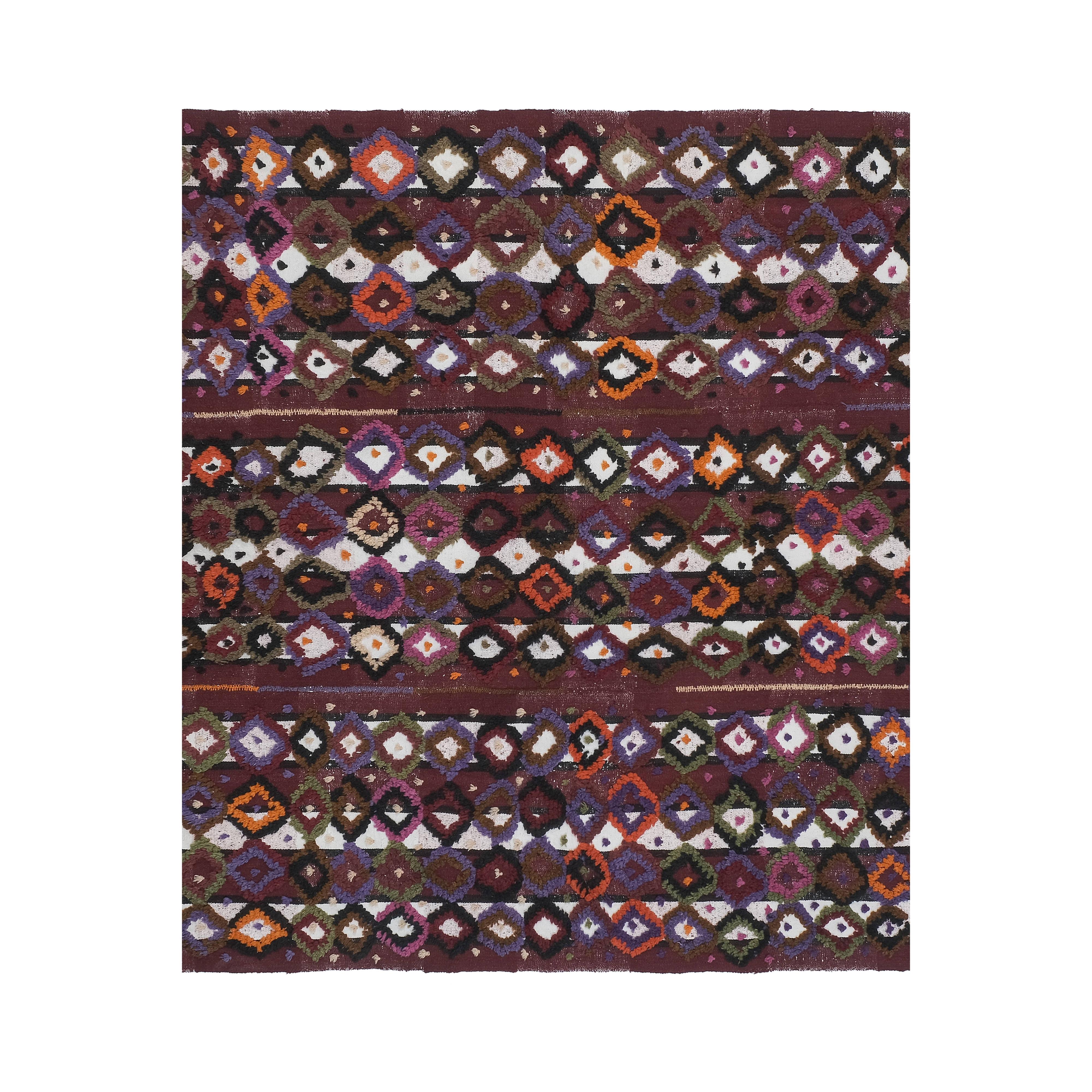 Vintage Turkish Tulu Rug 5'6'' x 7'1''