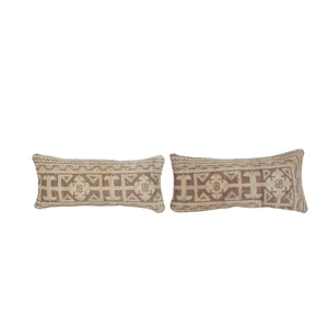 Rug Pillow Cover Set of 2 | 10'' x 22''