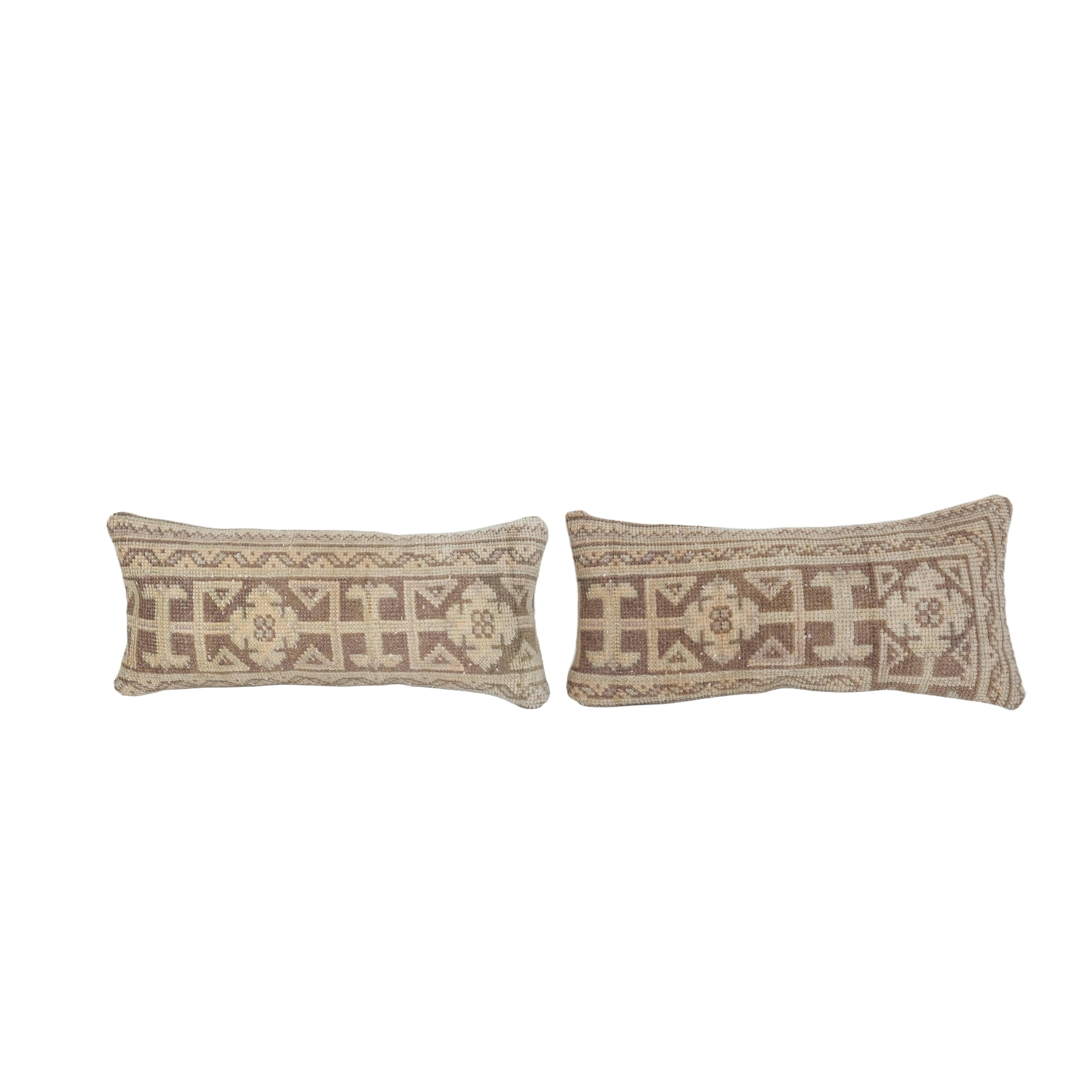 Rug Pillow Cover Set of 2 | 10'' x 22''
