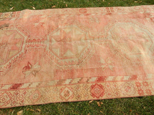 Vintage Oushak Rug 4'6'' x 12'8''