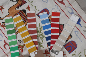 Hand-Embroidered Vintage Textile | 3'5'' x 6'4'' Camel