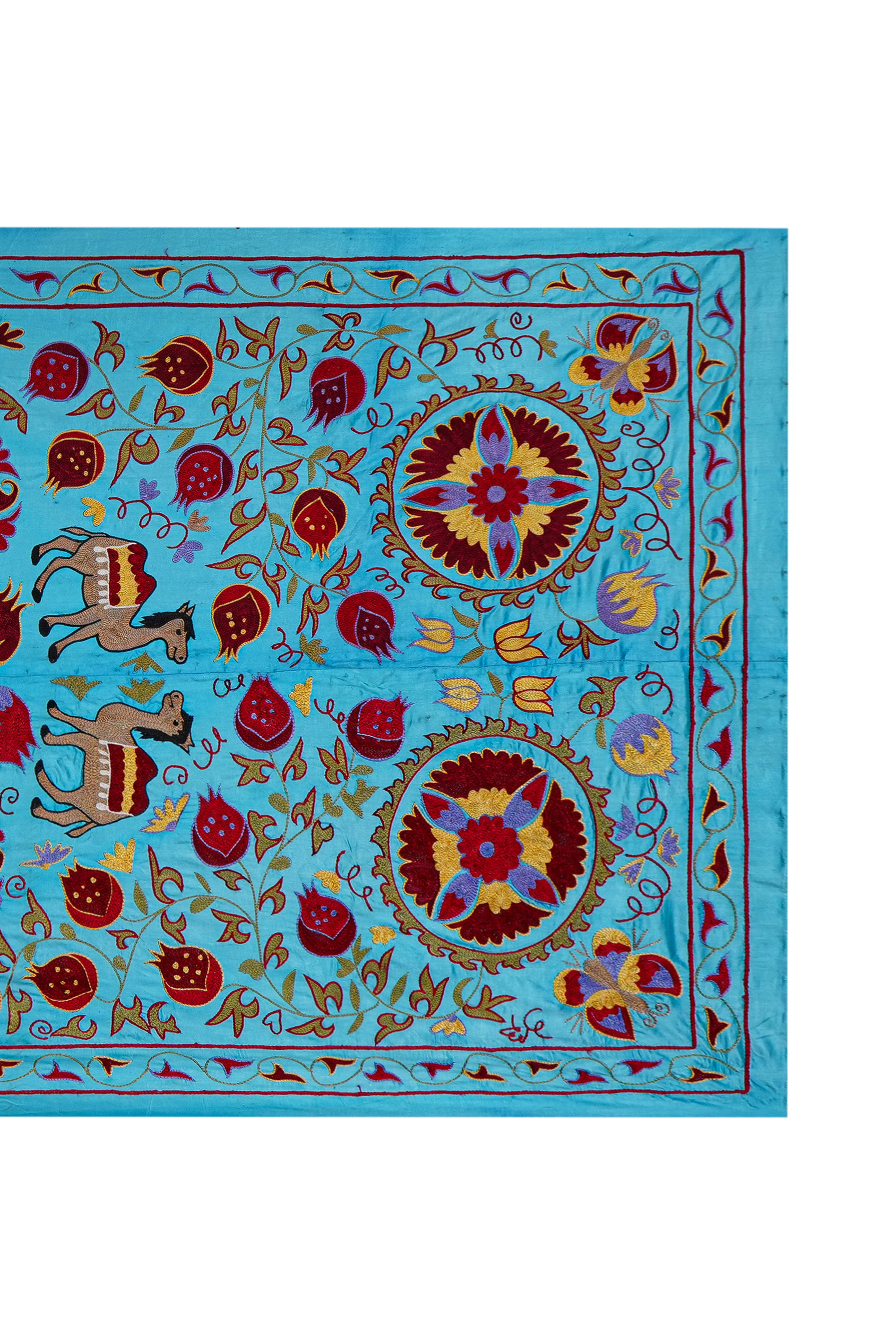Camel Suzani Wall Hanging & Bedspread | 3'4'' x 6'2''