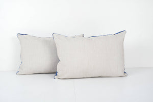 Silk Ikat Velvet Pillow Cover Set of 2 | 16'' x 24''