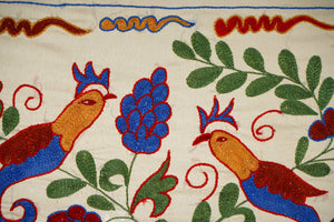 Bird Suzani Wall Hanging & Tablecloth | 17'' x 38''