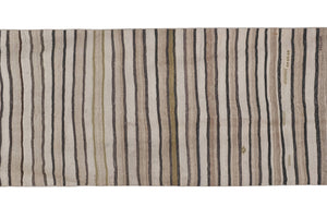 Vintage Turkish Kilim Runner 3'7'' x 9'3''