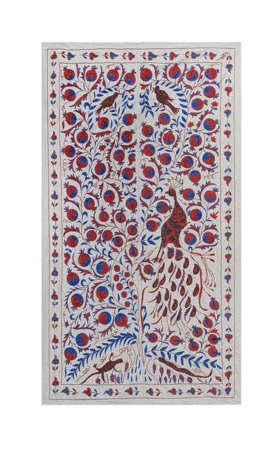 Bird Suzani Wall Hanging & Bedspread | 3'7'' x 6'1''