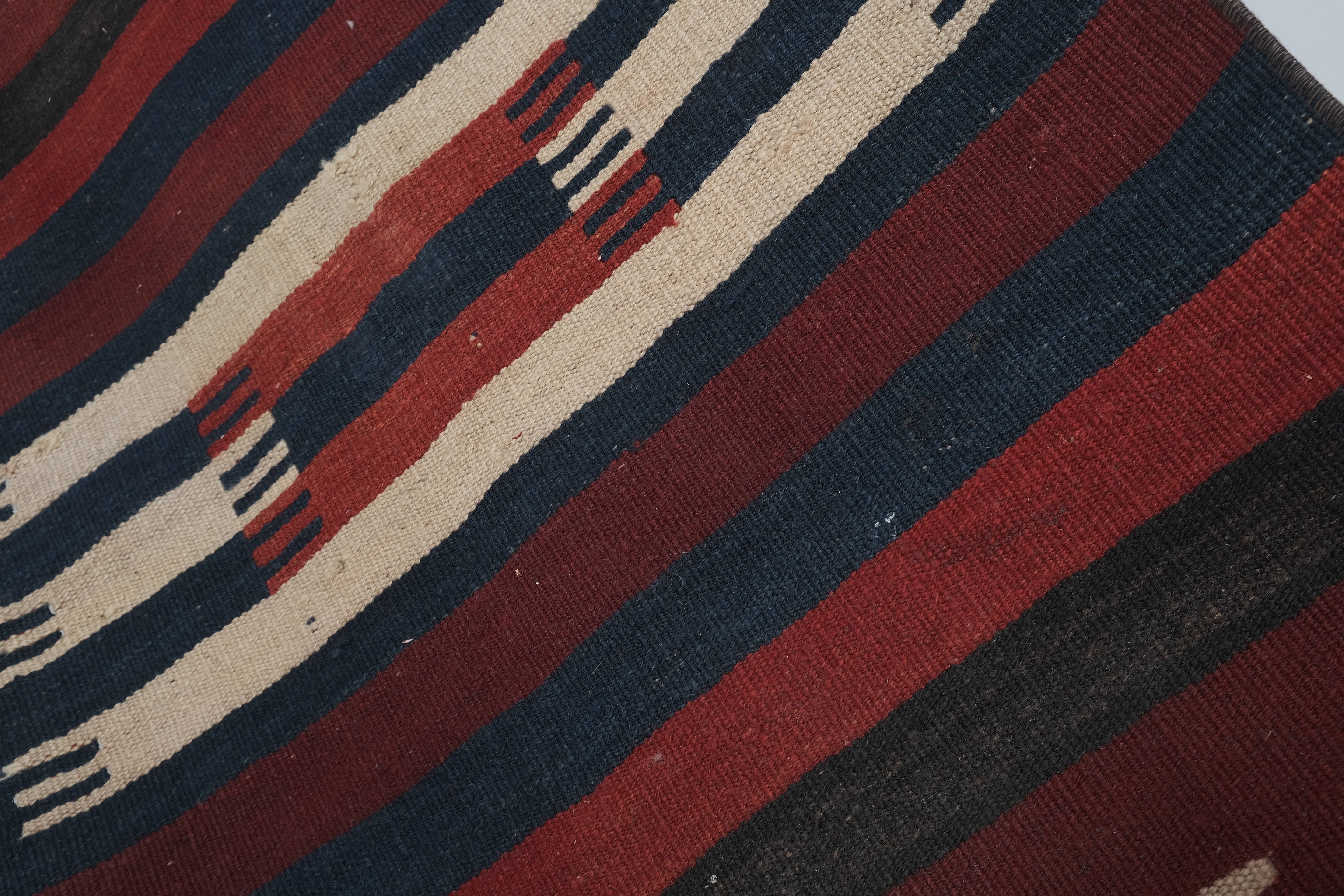 Vintage Turkish Kilim Runner 2'7'' x 23'2''