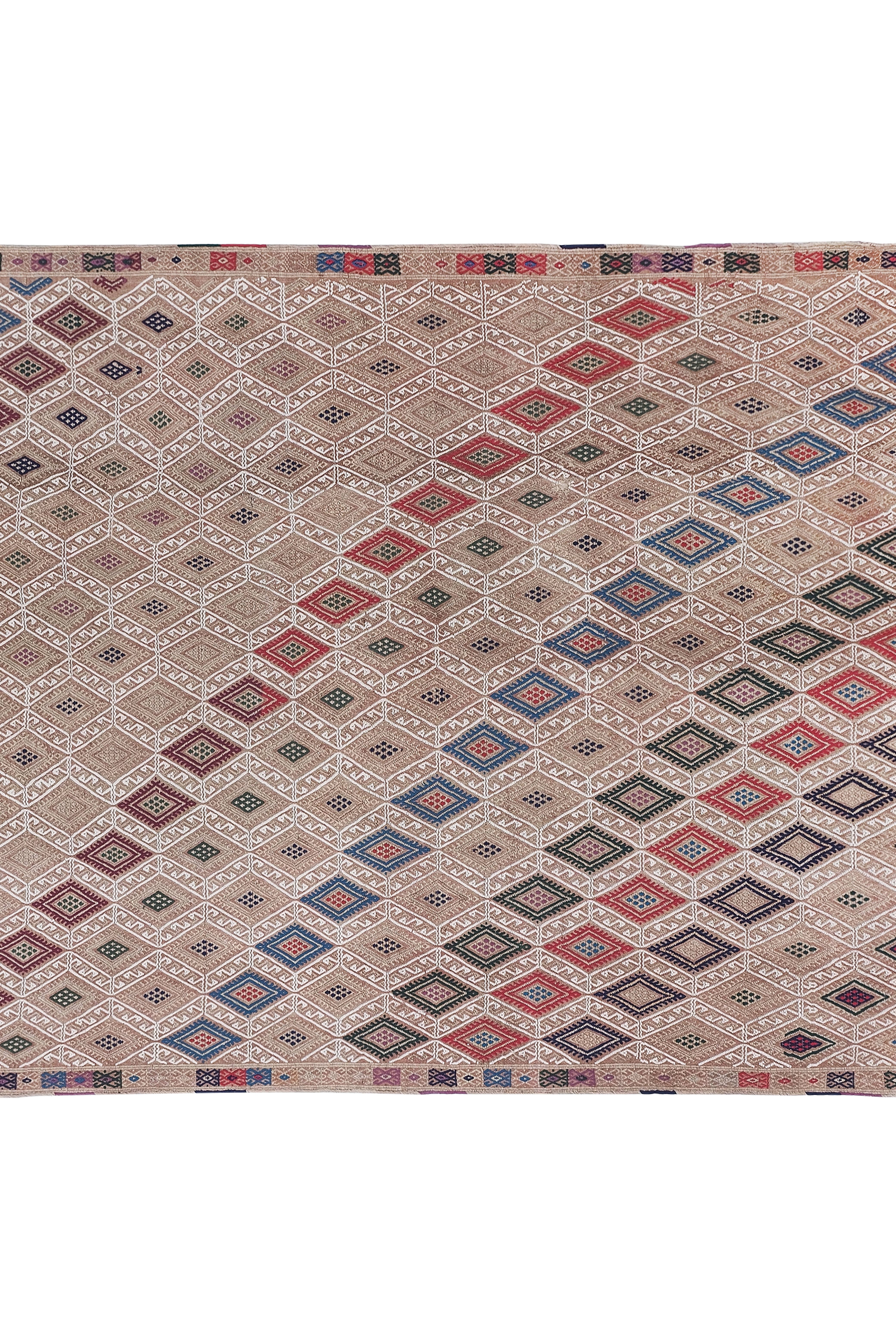 Vintage Turkish Kilim Rug 4'9'' x 6'9''