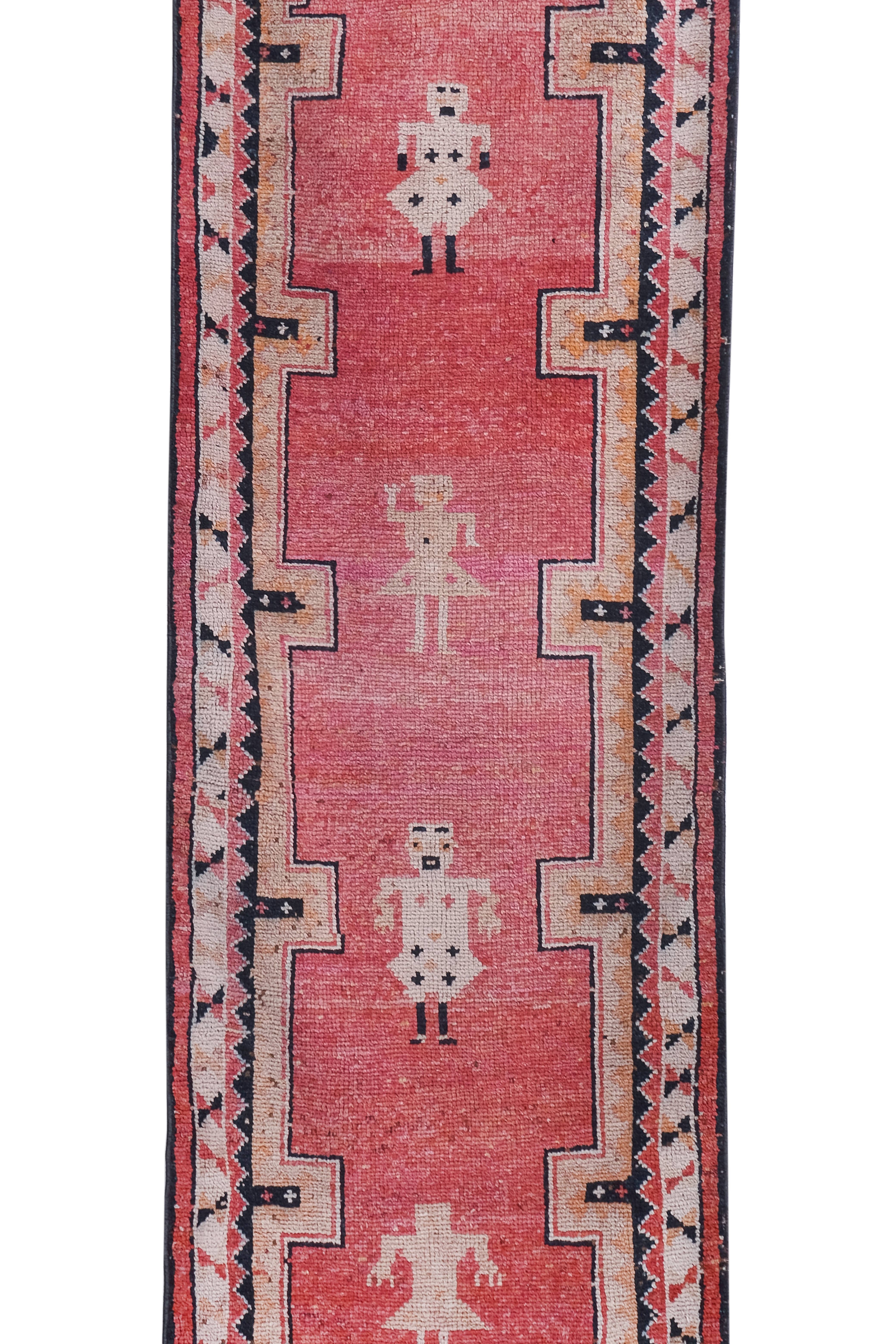 Vintage Turkish Runner Rug 3'2'' x 10'