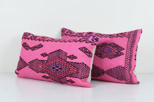 Kilim Pillow Cover Set of 2 | 14'' x 24''