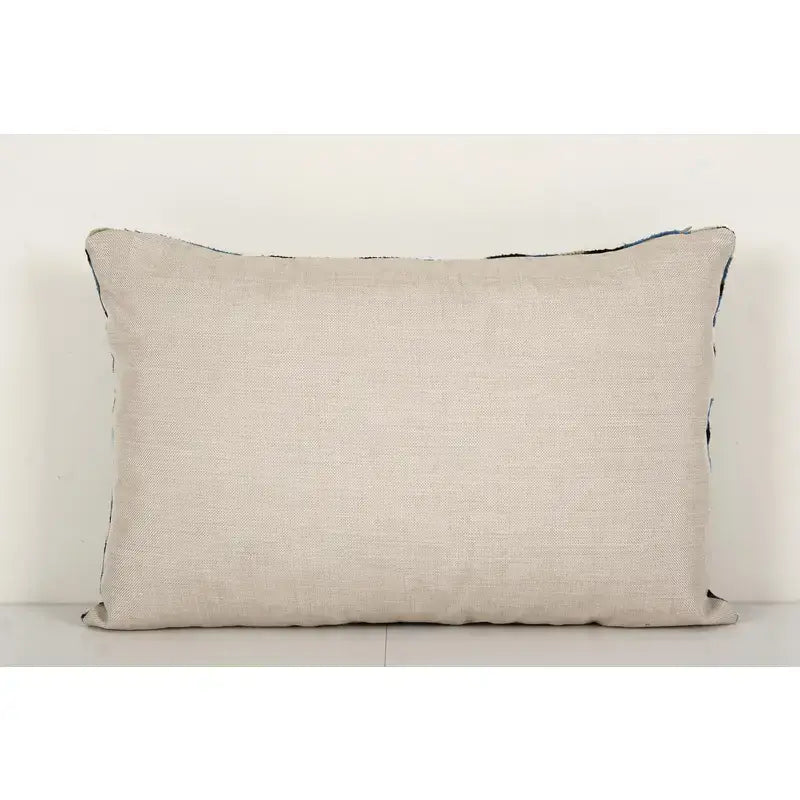Silk Ikat Velvet Pillow Cover | 16'' x 24''