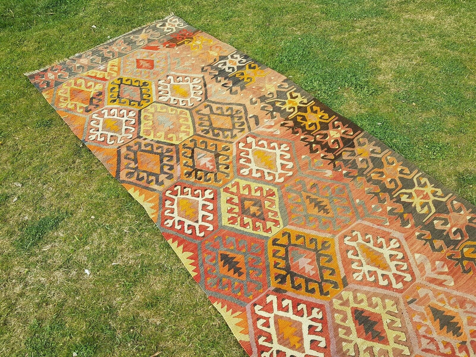 Vintage Turkish Rug 3' x 8'11''