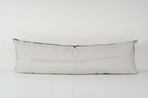 Silk Ikat Velvet Pillow Cover | 16'' x 49''