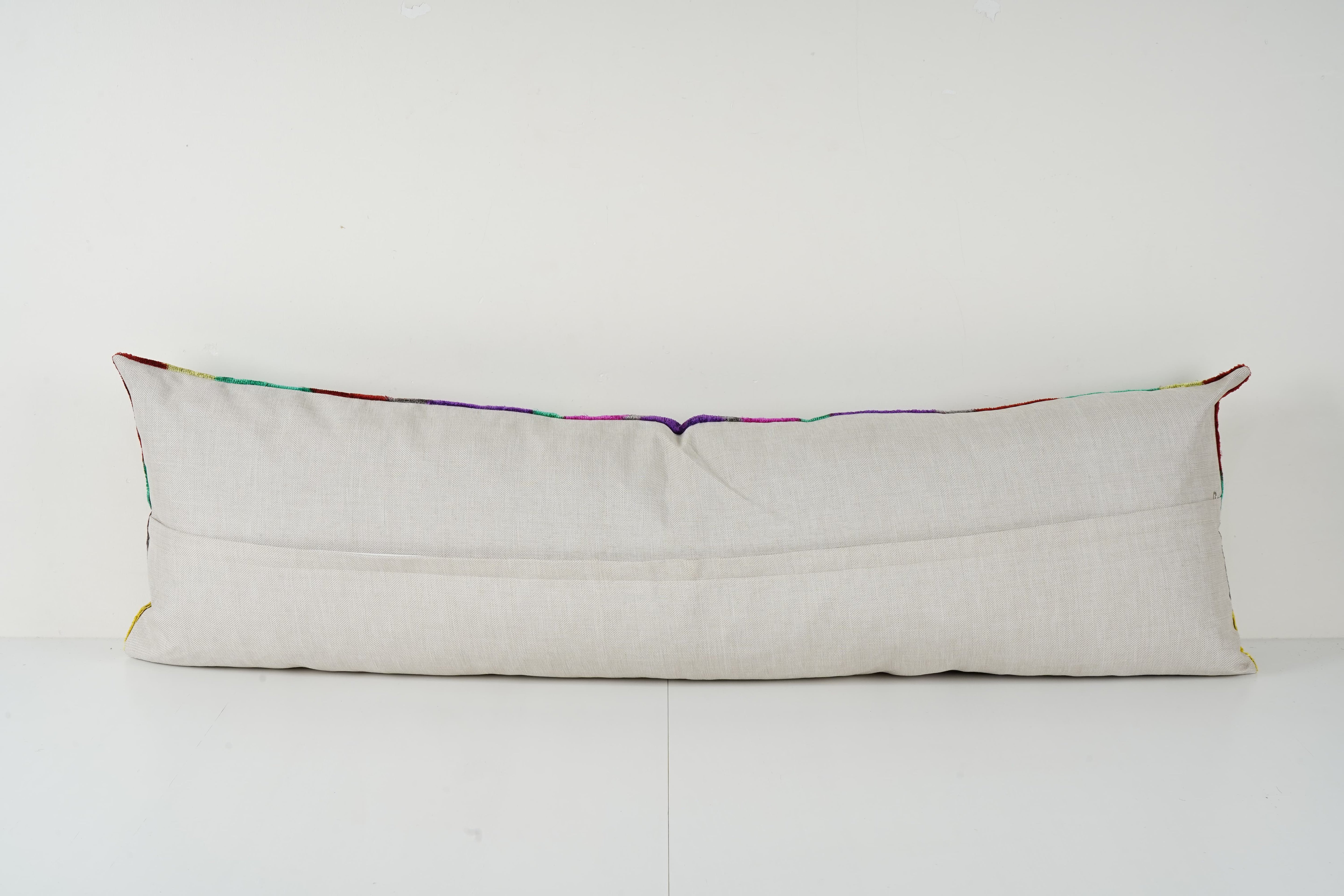 Silk Ikat Velvet Pillow Cover | 16'' x 49''