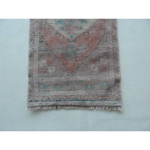 Vintage Turkish Rug 17'' x 39''